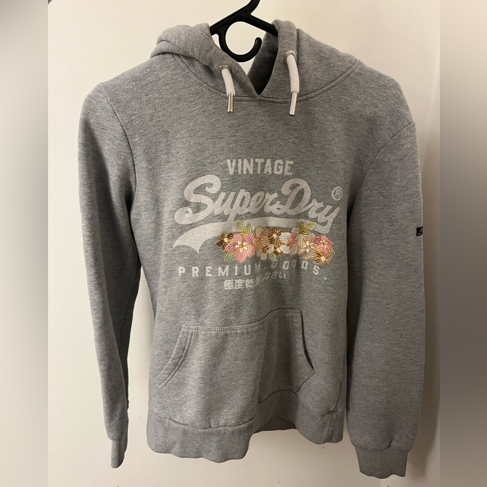 Superdry: Vintage Logo Premium Goods Floral Hoodie